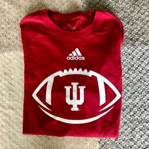 Adidas Indiana University Long Sleeve Amplifier Tee NWOT